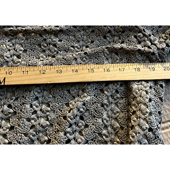 JM Collection Crocheted Lined Blouses Womens Lot/2 Large + Petite XL Gold Silver - Picture 12 of 13